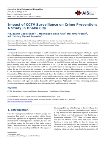 Benefits Of Video Surveillance In Crime Prevention